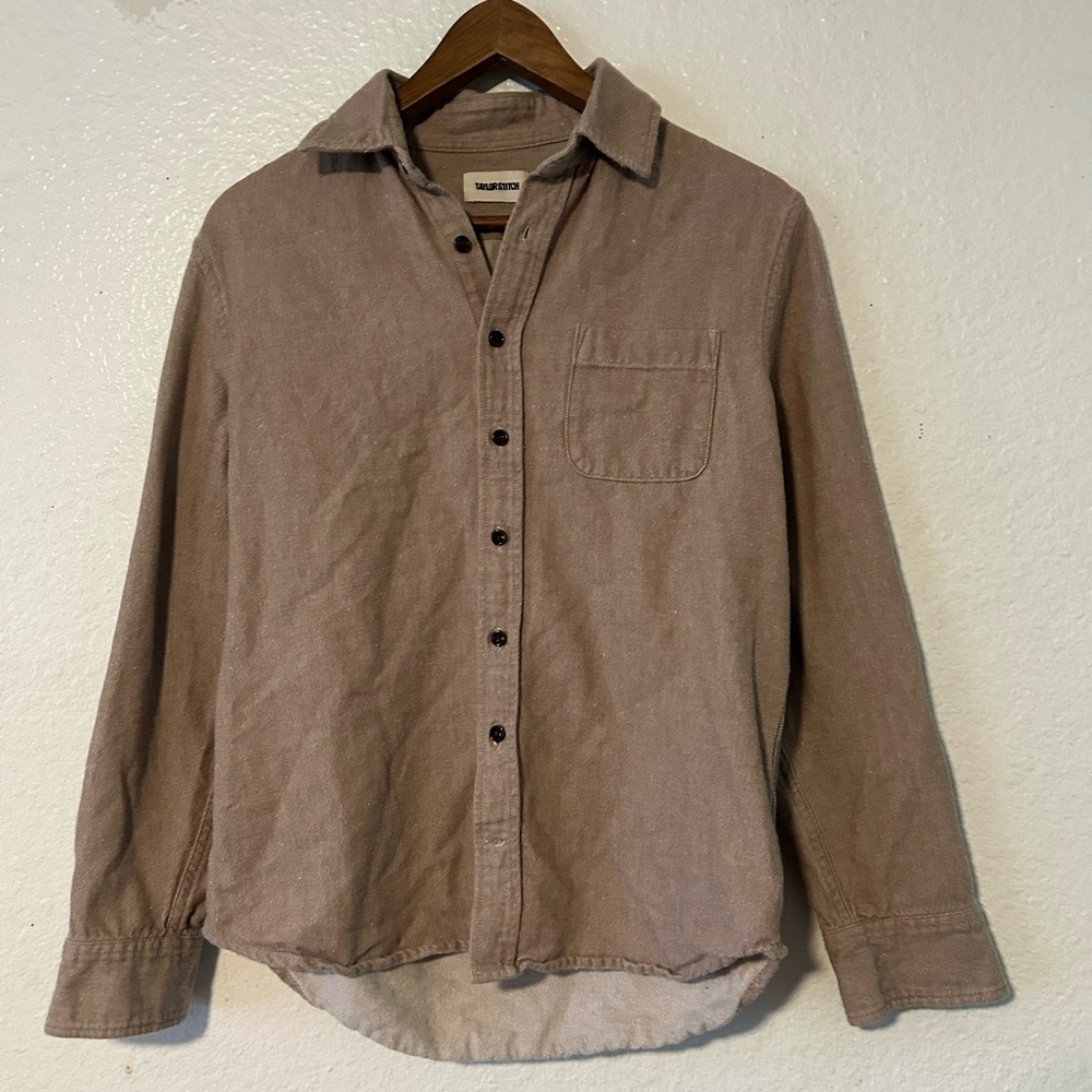 Taylor Stitch Casual Brown Button-Down Shirt SZ 38 Cotton Minimal Lumberjack - Picture 7 of 11